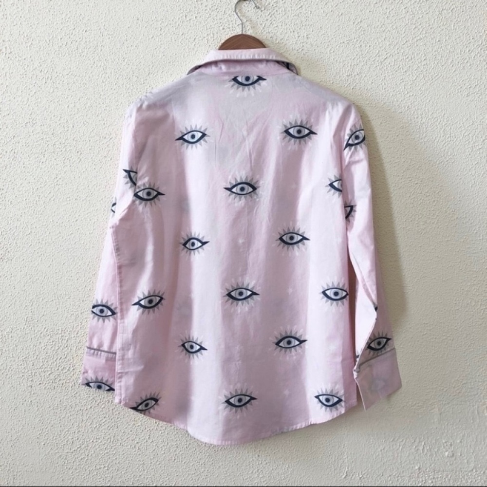 Printfresh Pink Eye Pattern Pajama Top - image 2